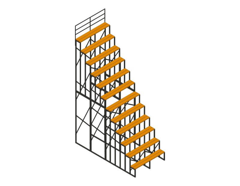 12 Row Bleachers - <br> 15" Row Gaps