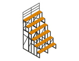 6 Row  Bleachers - <br> 18" Row Gaps