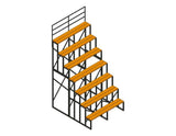 7 Row Bleachers - <br> 15" Row Gaps